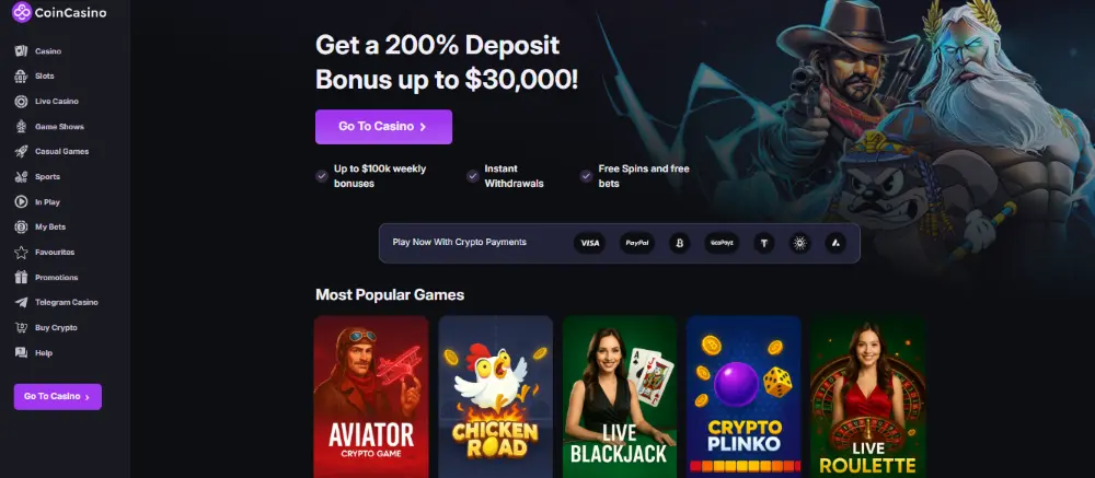 coincasino ilman suomen lisenssiä